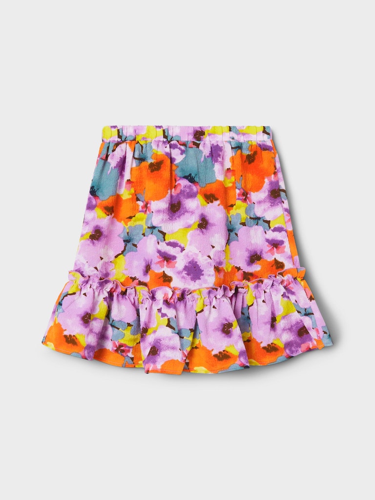 NAME IT Limille Skirt-Violet Tulle Violet Tulle model front view