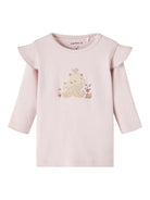 NAME IT Lindy Long Sleeve Top-Violet Ice Violet Ice front view