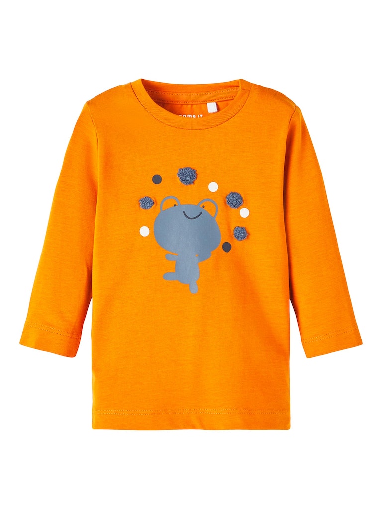 Boy's Lasio Long Sleeve Top-Autumn Maple-Front View