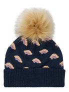 NAME IT Misa Knit Beanie-Dark Sapphire Dark Sapphire front view