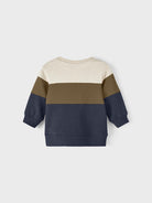 NAME IT Law Long Sleeve Sweat-Dark Sapphire Dark Sapphire model front view
