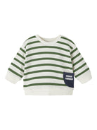 NAME IT Kobby Long Sleeve Sweat - Dill Dill front view