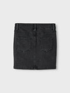 NAME IT Sia Slim Denim Skirt 6138-Black Denim Black Denim detail view