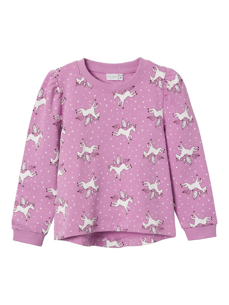 Girl's Vianja Long Sleeve Sweat-Violet Tulle-Front View