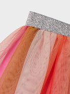 NAME IT Nudella Tulle Skirt - Pink Cosmos Pink Cosmos model front view