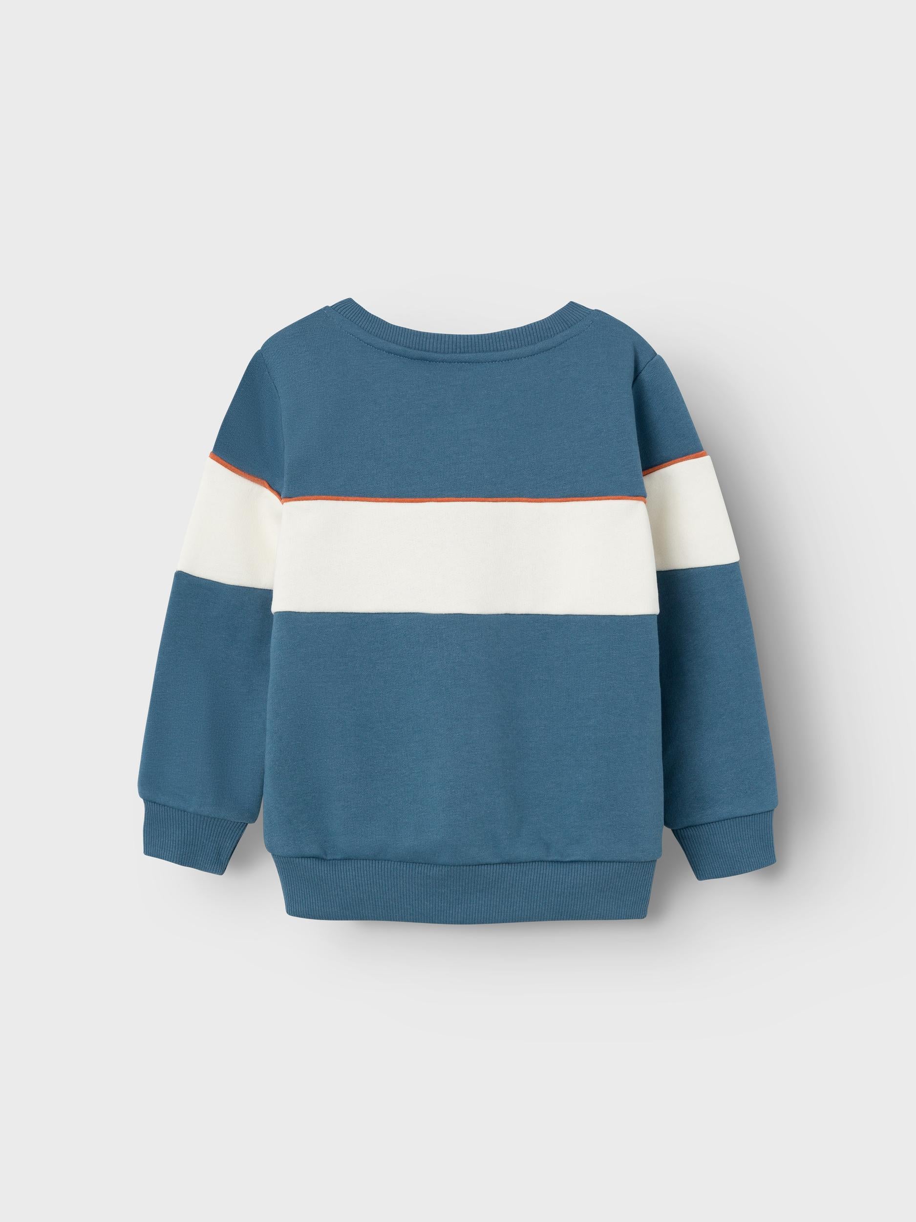 Boy's Nulle Sweat Cardigan-Bluefin-Back View