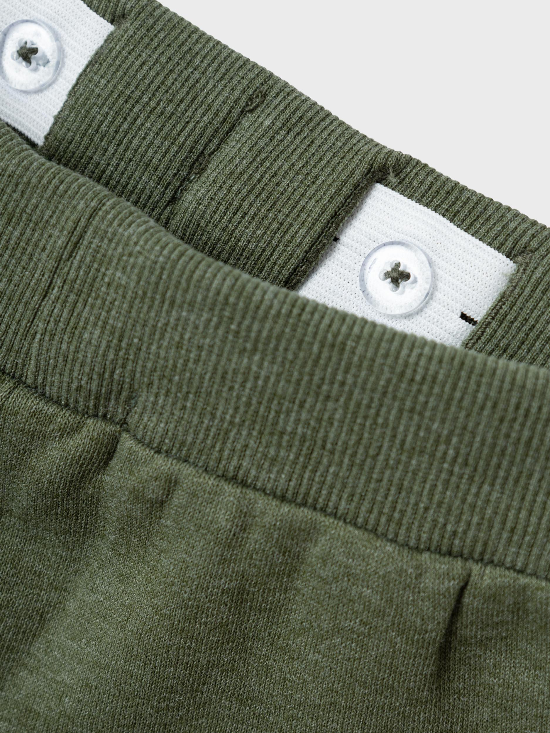 Boy's Nulle Sweat Pant-Rifle Green-Close Up View
