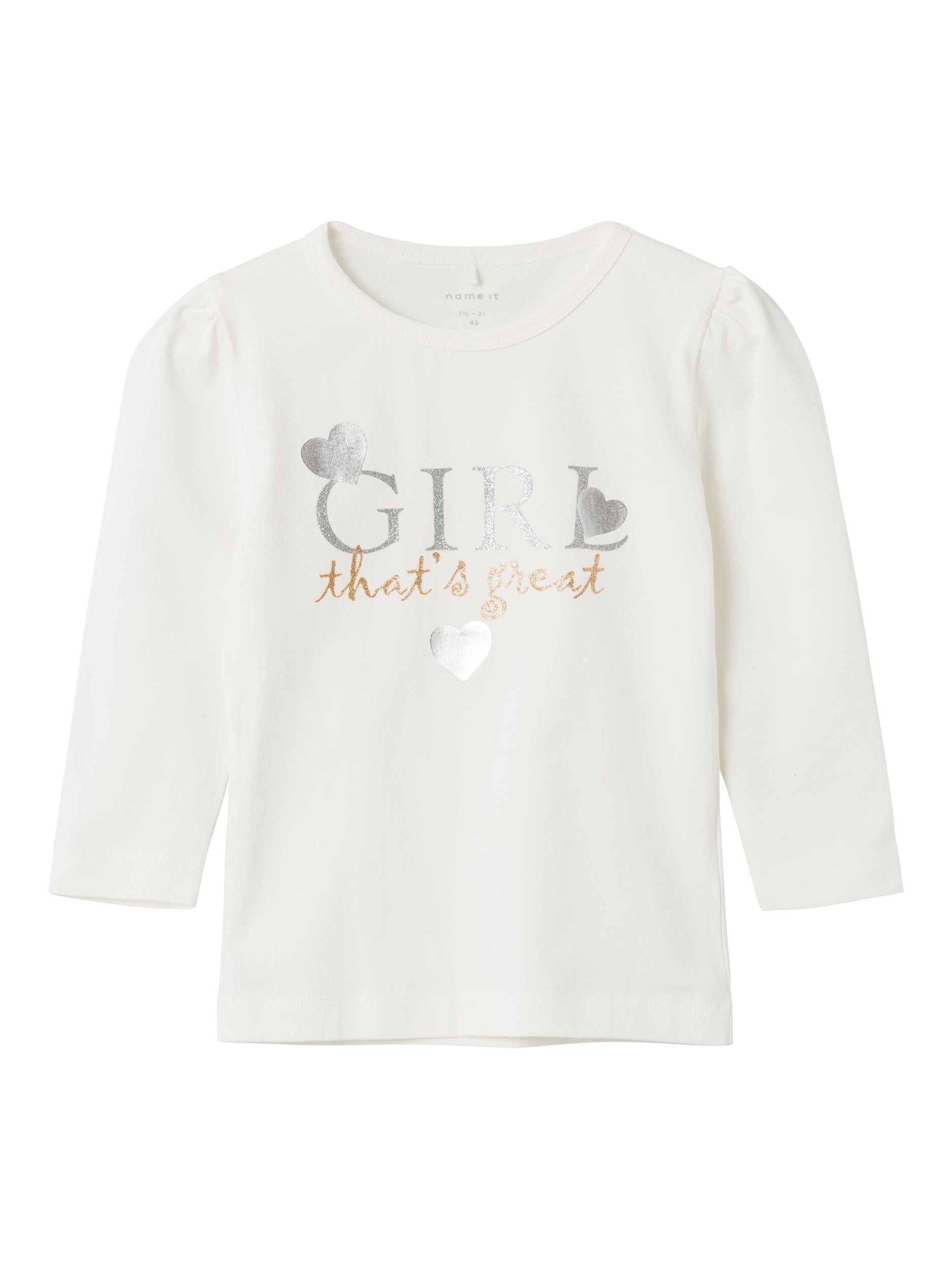 Girl's Sias Long Sleeve Top-Jet Stream-Front View
