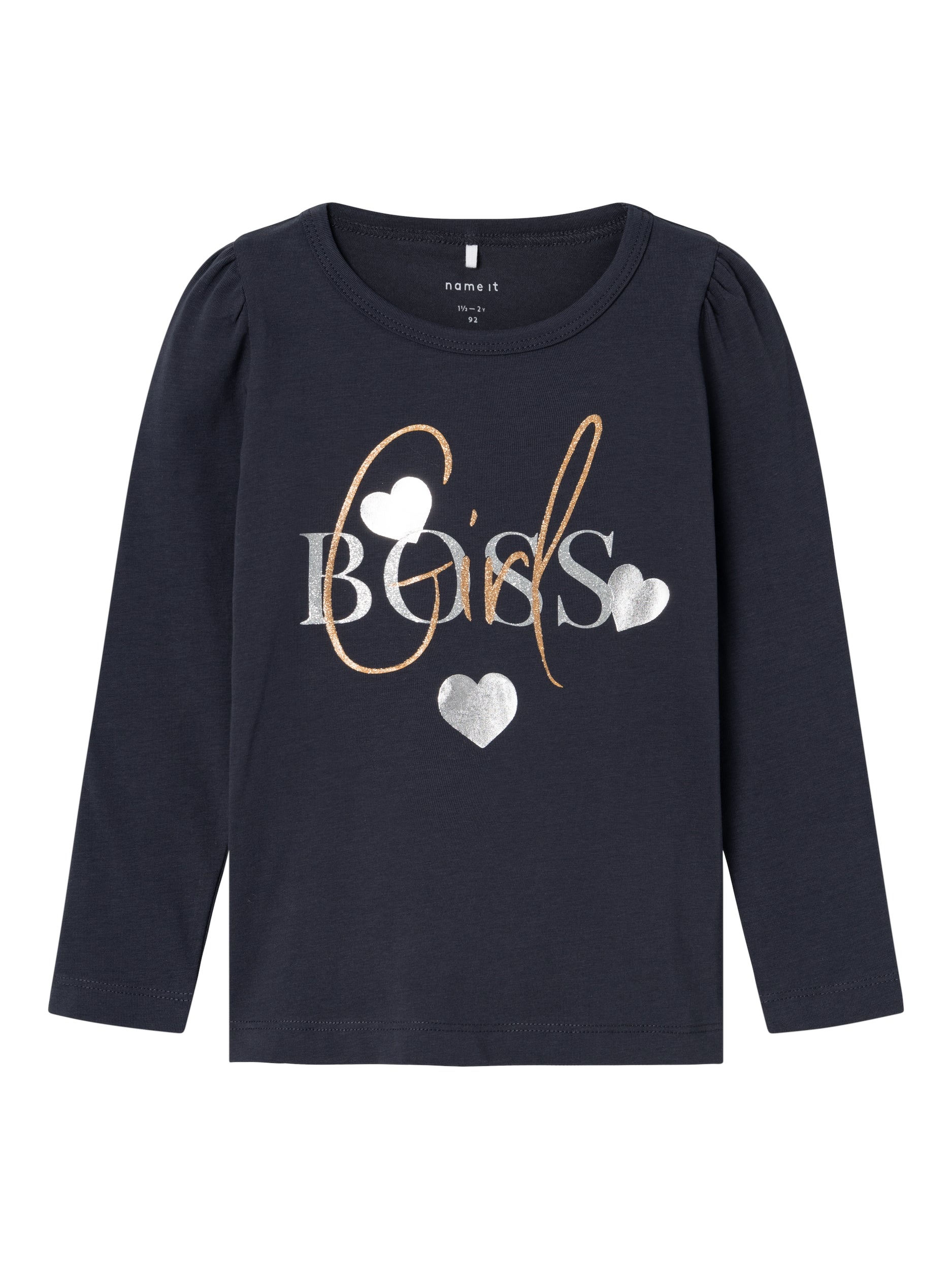 Girl's Sias Long Sleeve Top-India Ink-Front View
