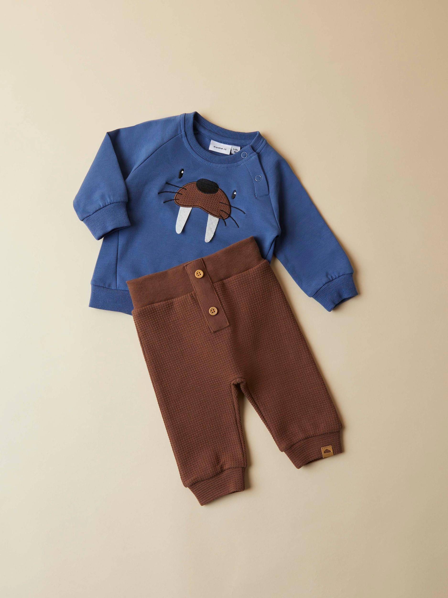 Boy's Sopus Waffel Pant-Mustang-Outfit View