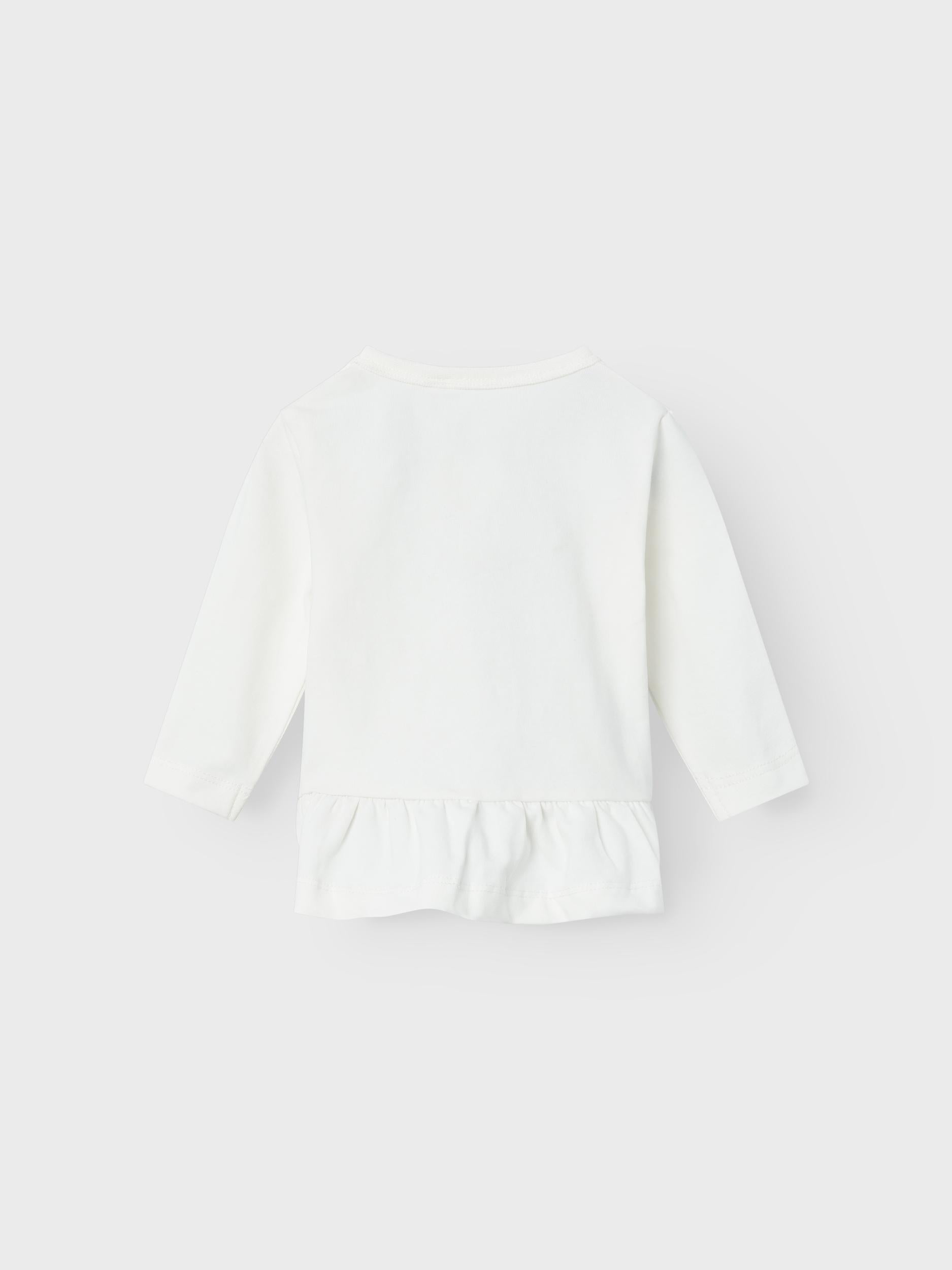 NAME IT Siria Long Sleeve Top-Jet Stream Jet Stream back view