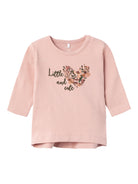 NAME IT Nubia Long Sleeve Top-Rose Smoke Rose Smoke front view