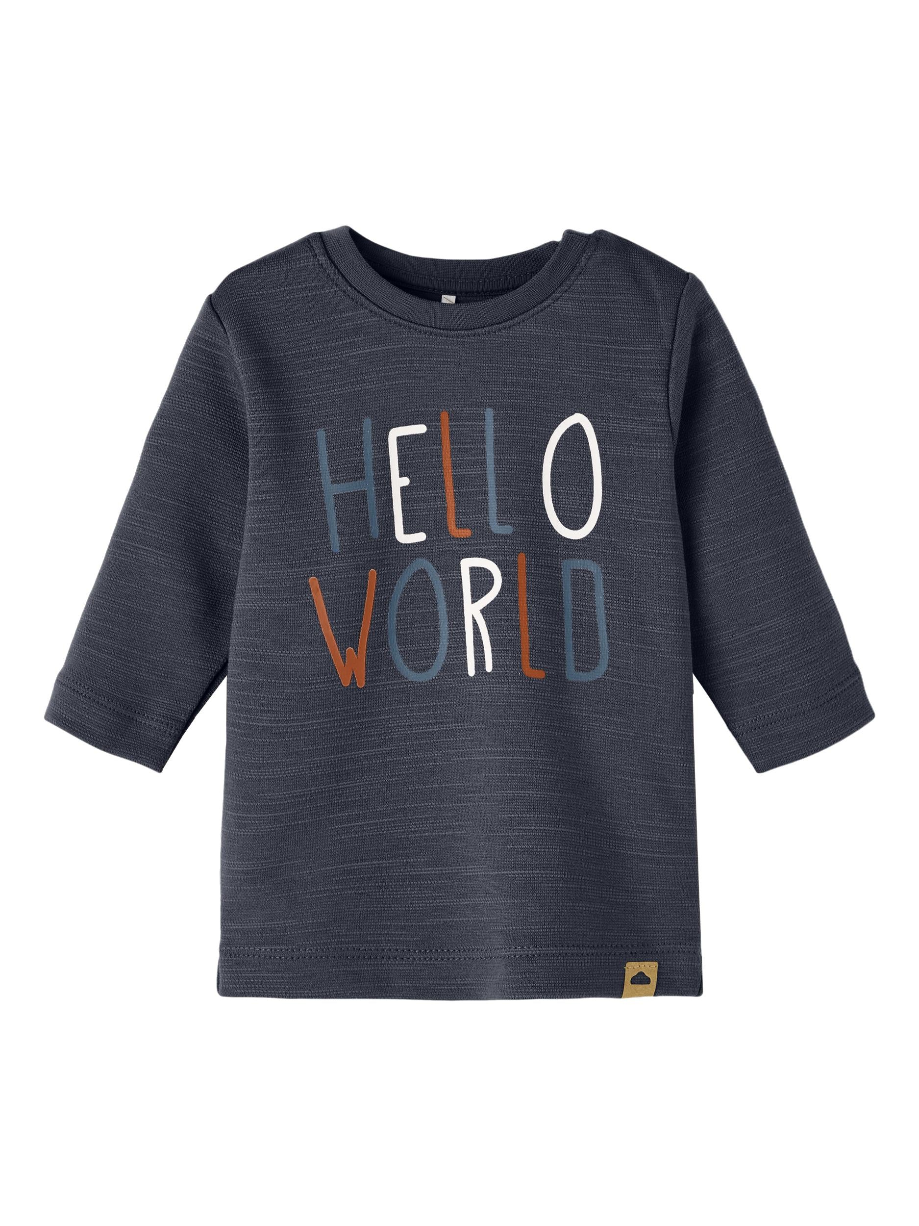 Boy's Nocio Long Sleeve Top-India Ink-Front View