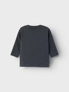 NAME IT Racion Long Sleeve Top-India Ink India Ink detail view