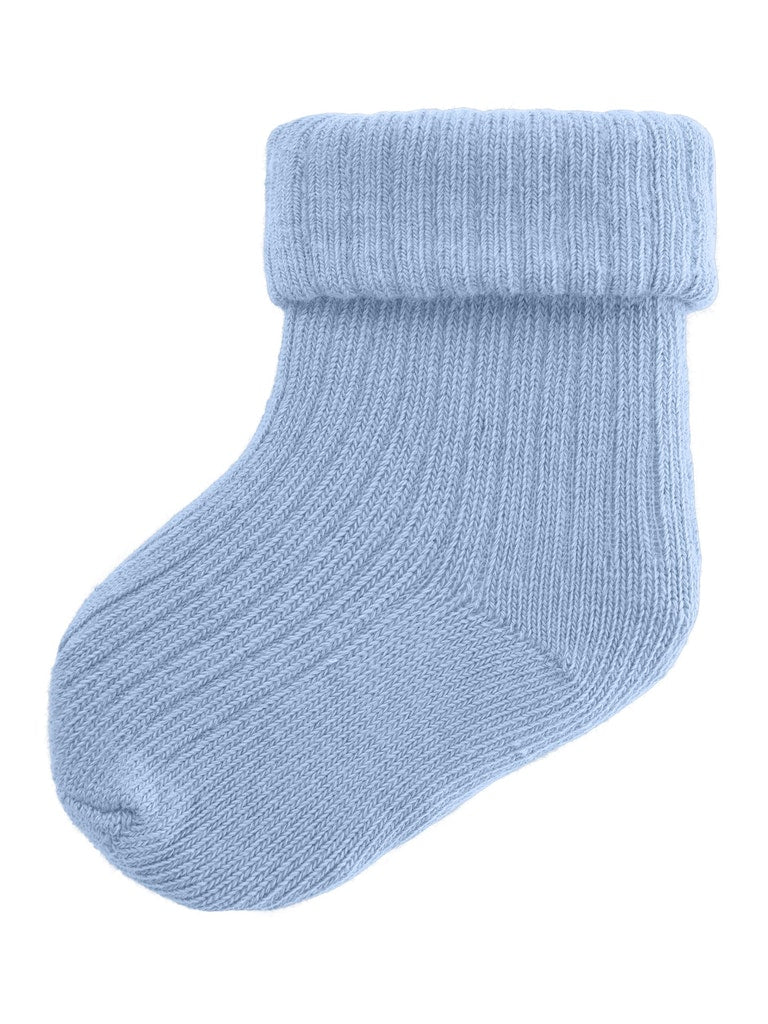 Boy's Nobbu Sock-Chambray Blue-Side View