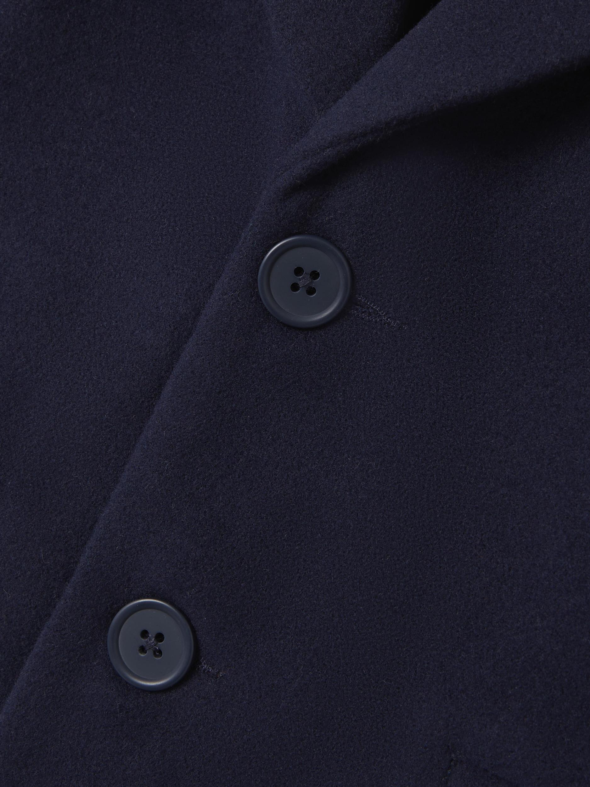 Merry Mini Boy Navy Coat-Button detail