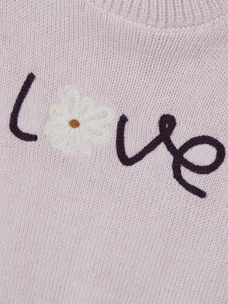 Losette Long Sleeve Knit-Festival Bloom-Embroidered detail