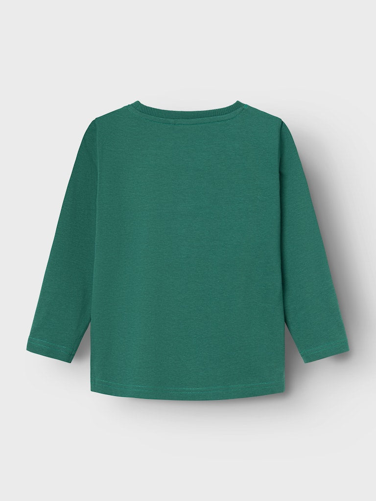 Lasso Long Sleeve Top-Antique Green-Back view