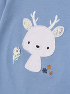 NAME IT Kyrah Long Sleeve Top-Endless Sky Endless Sky model front view