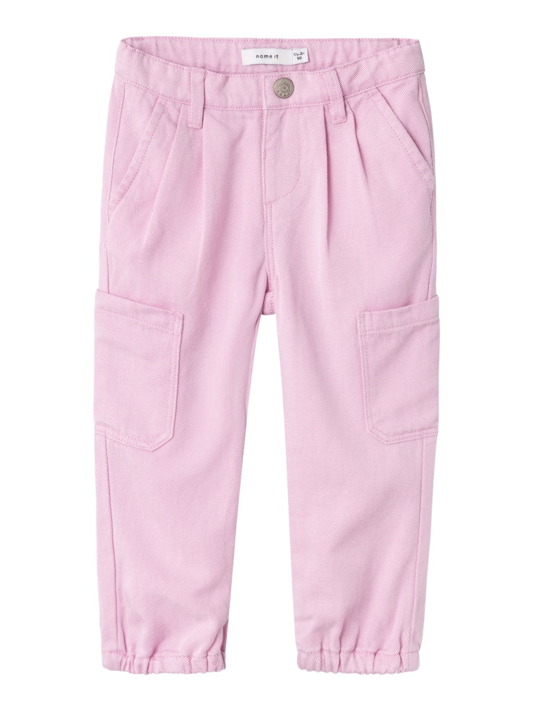 Girl's Bella Round Twill Pant 7453-Pastel Lavender-Front View