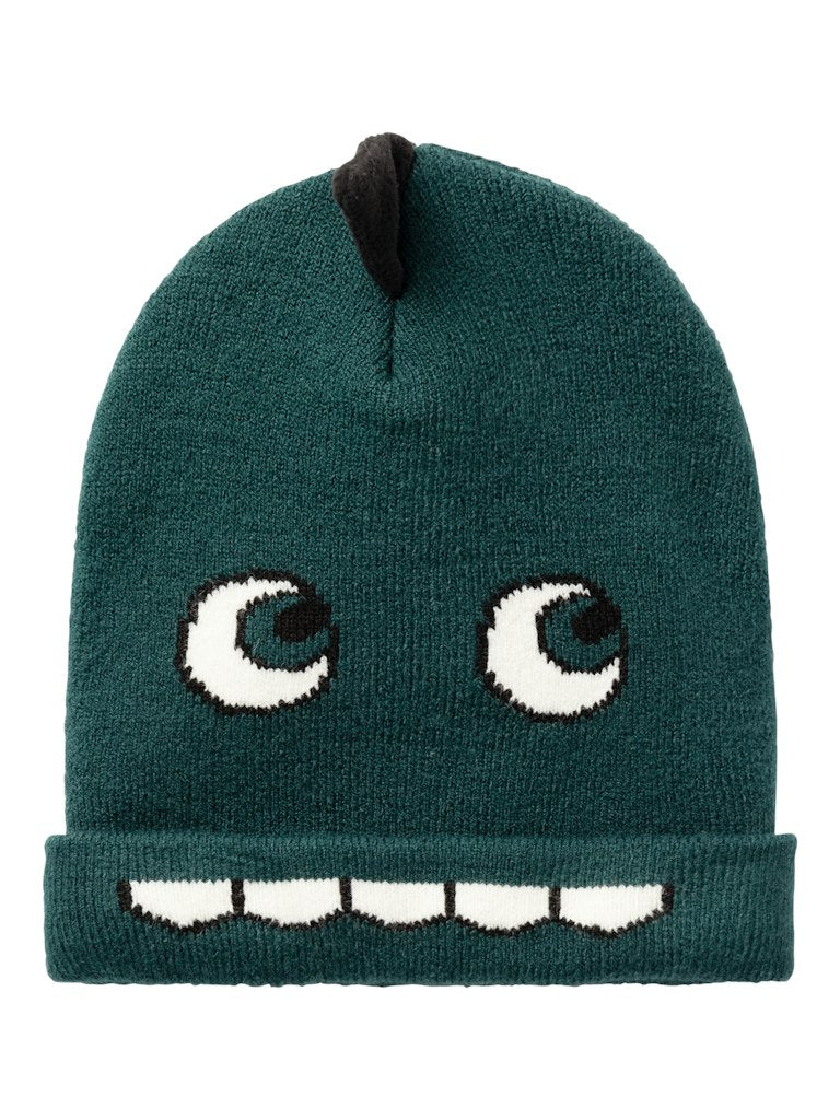 NAME IT Mateo Knit Beanie-Sea Moss Sea Moss front view