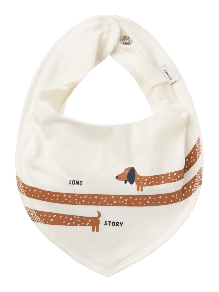 Newborn Yasimkanon Scarf Bib-Jet Stream-Front View