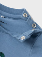 NAME IT Keyman Long Sleeve Top-Coronet Blue Coronet Blue model front view