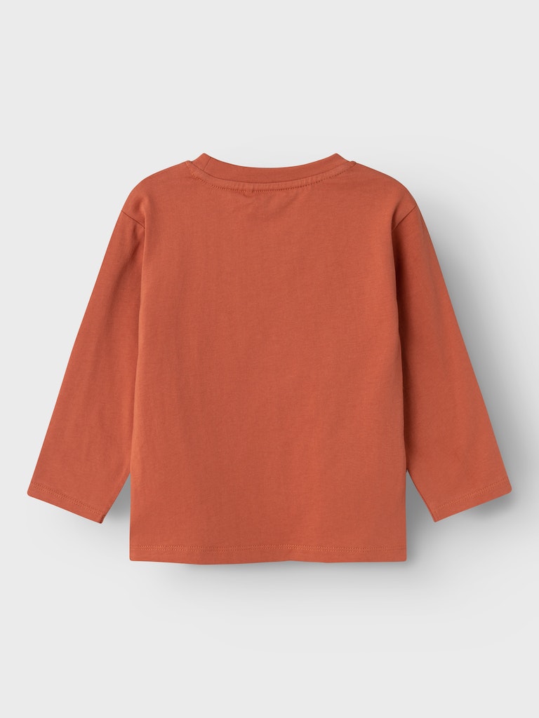 Boy's Boy's Niall Long Sleeve Top-Baked Clay-Back View