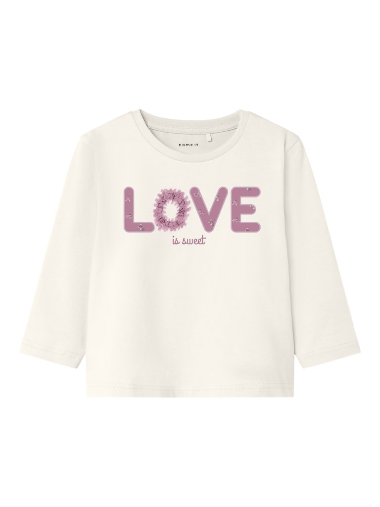 Girl's Oleas Long Sleeve Top-Jet Stream-Front View