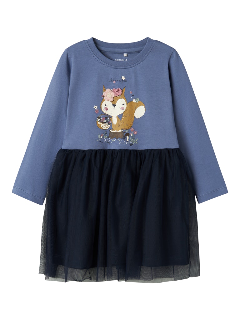 Girl's Ohfelia Long Sleeve Dress-Wild Wind-Front View