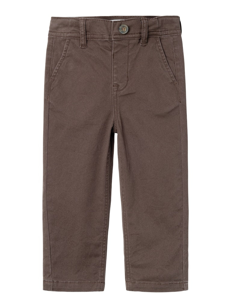 Silas Tapered Twill Brown Pant