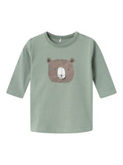 NAME IT Olan Long Sleeve Top-Lily Pad Lily Pad front view