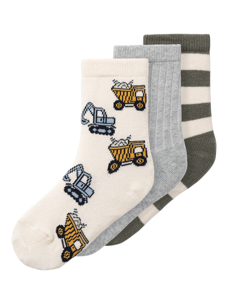 Nute 3 Pack Kids Sock-Tea Leaf