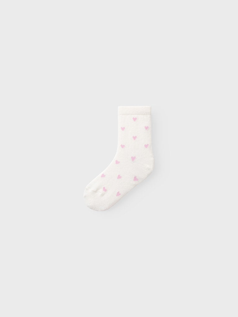 Nadia 3 Pack Socks-Love heart print