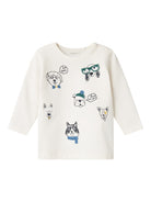 NAME IT Kolio Long Sleeve Top-Jet Stream Jet Stream front view