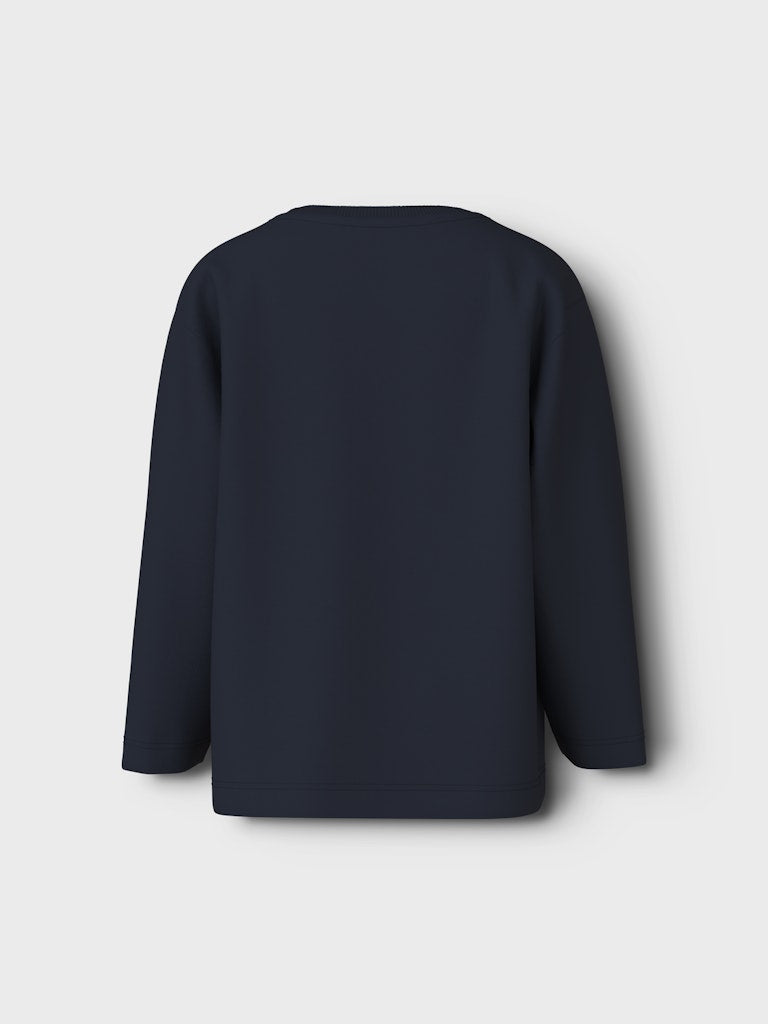 Boy's Vilasse Long Sleeve Nreg Top-Dark Sapphire-Back View