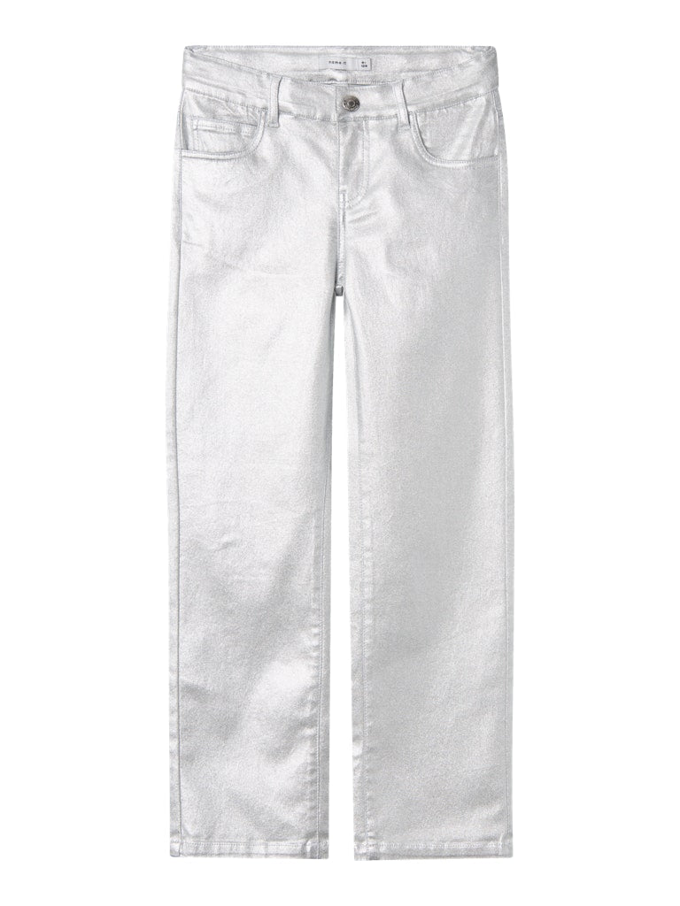 Rose Straight Silver Twill Pant