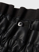 NAME IT Sianina Pu Skirt-Black Black detail view