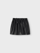 NAME IT Sianina Pu Skirt-Black Black model front view