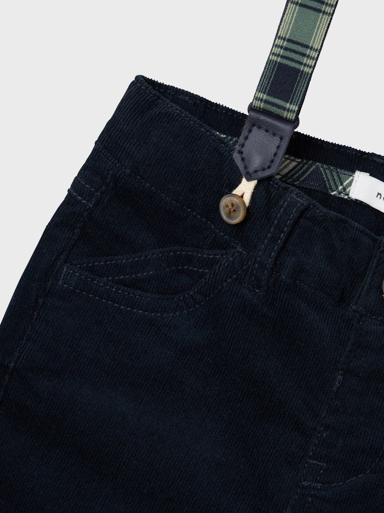 Ryan Slim Navy Cord Pants-Detail view