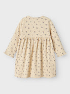 NAME IT Olinne Long Sleeve Dress-Summer Sand Summer Sand detail view