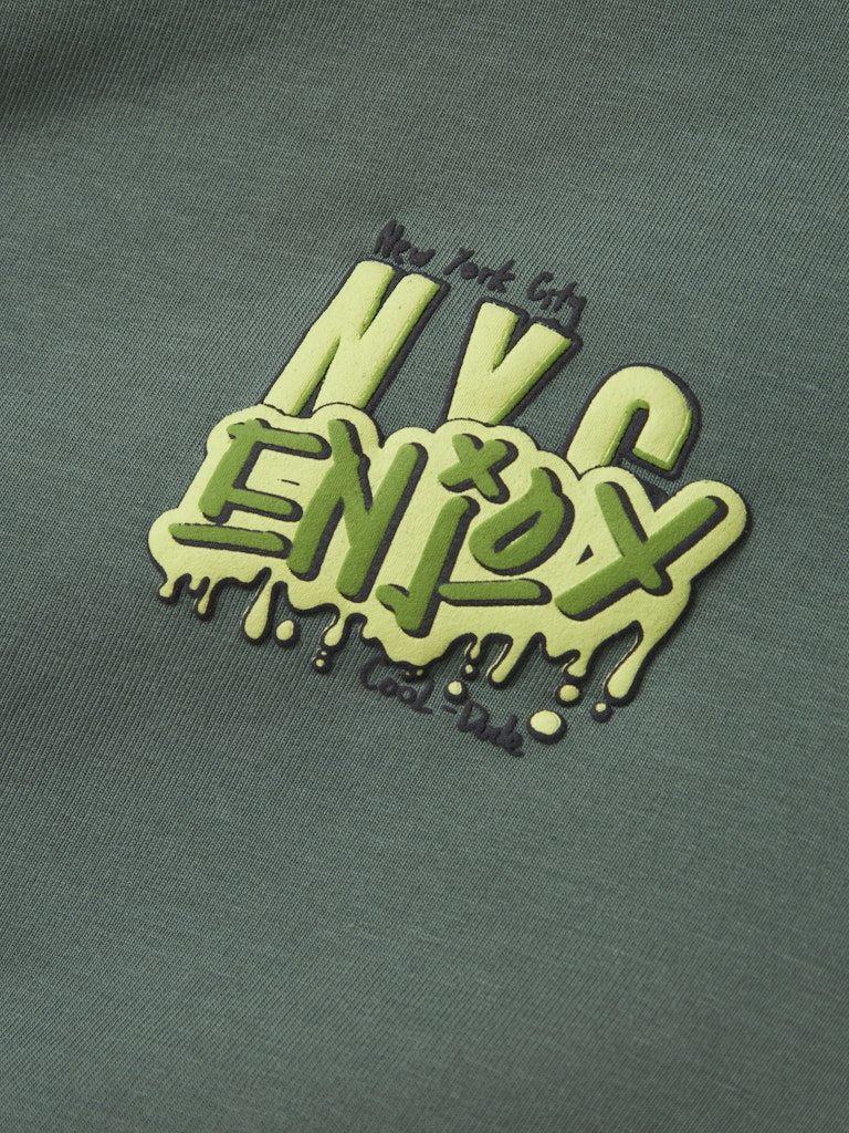 Vugo Dark Forest Sweat-NYC print detail