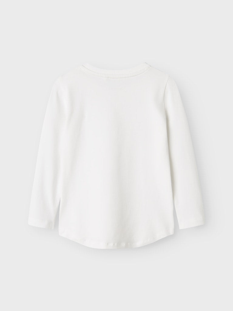 Girl's Viparty Long Sleeve Top-Bright White-Back View