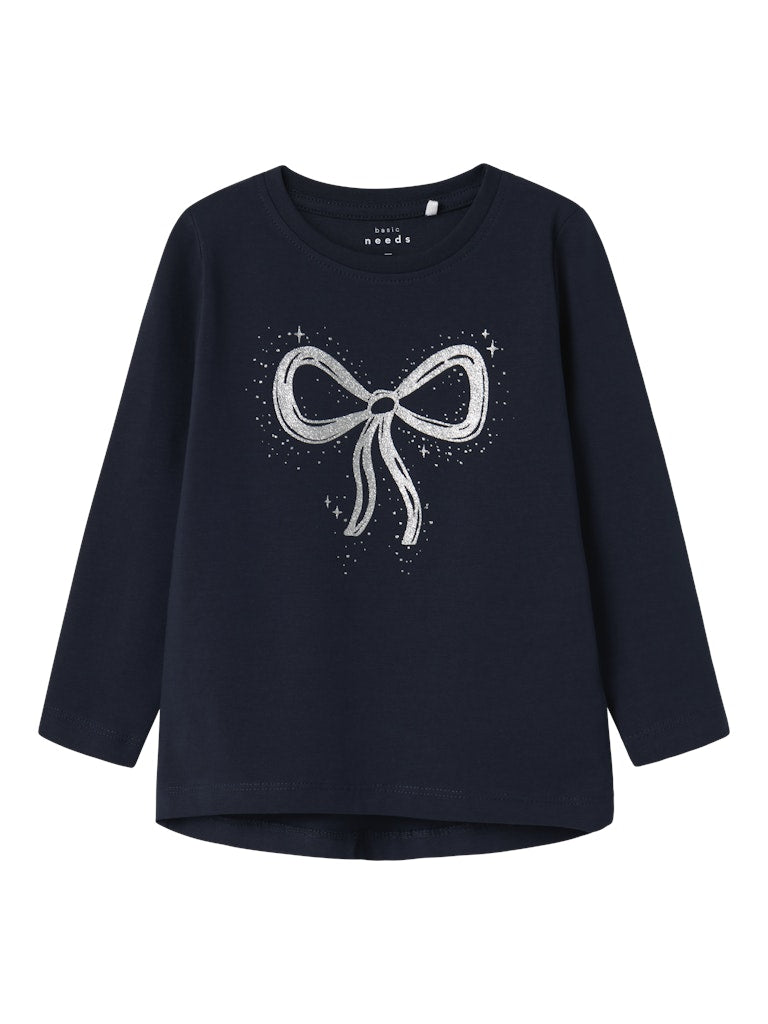 Girl's Viparty Long Sleeve Top-Dark Sapphire-Front View