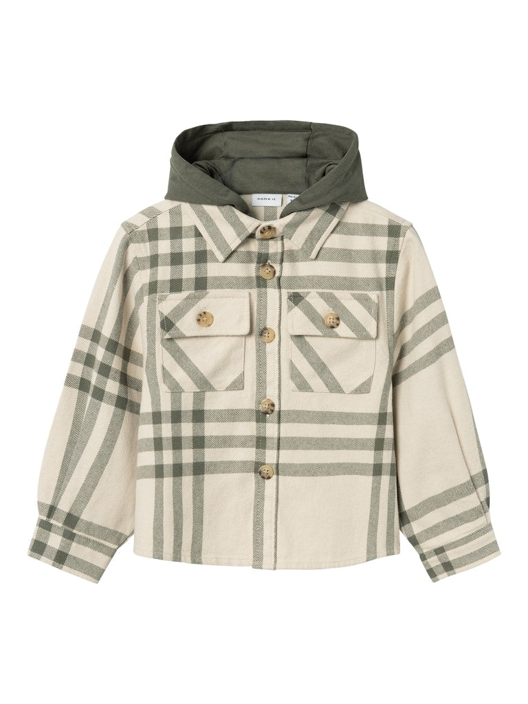 Boy's Osom Overshirt-Tea Leaf-Front View