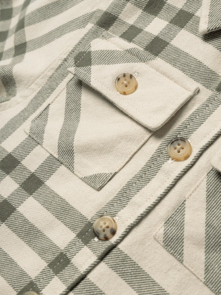 Boy's Osom Overshirt-Tea Leaf-Pocket View