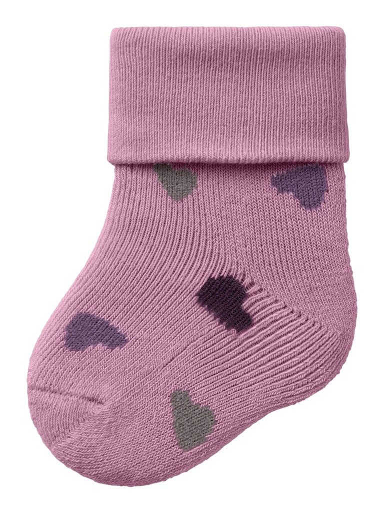 Orir Terry Frotte Sock-Mauve Orchid