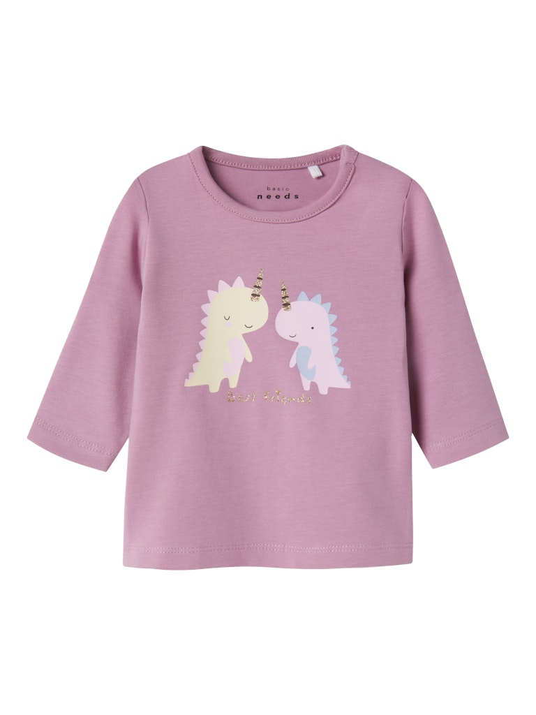 Newborn Vubie Long Sleeve Top-Mauve Orchid-Front View