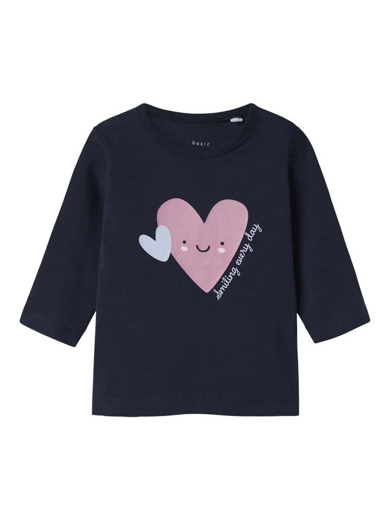 Newborn Vubie Long Sleeve Top-Dark Sapphire-Front View