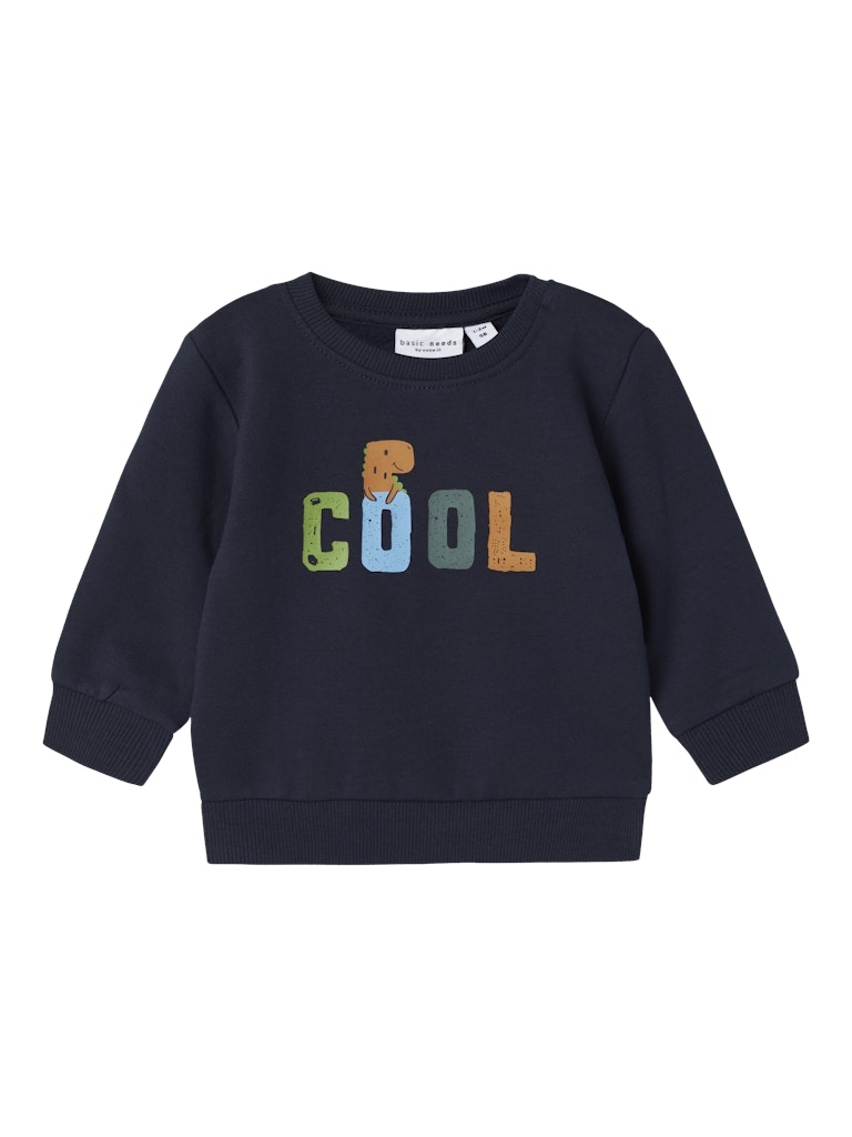 Boy's Vonne Cool Dino Long Sleeve Sweat-Front View